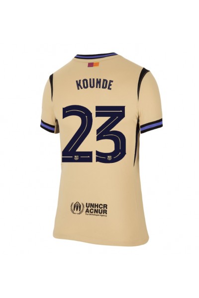 Barcelona Jules Kounde #23 Jalkapallovaatteet Naisten Vieraspaita 2025-26 Lyhythihainen Barcelona Jules Kounde #23 Jalkapallovaatteet Naisten Vieraspaita 2025-26 Lyhythihainen